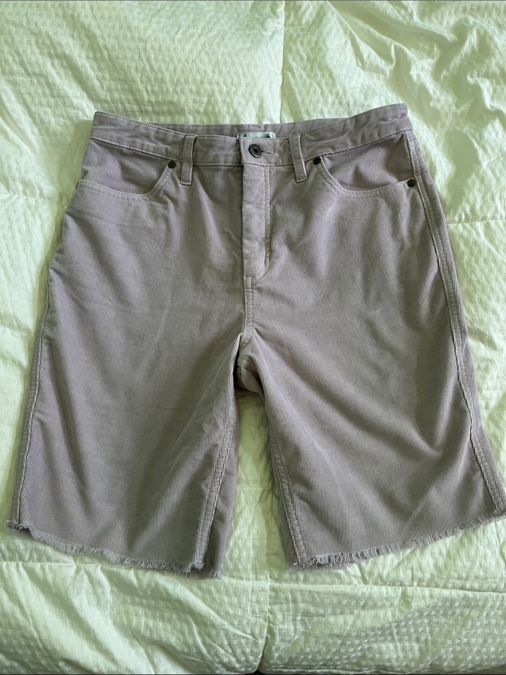 Carve Designs Women's Oahu Corduroy 10’ Light Lavender  Shorts size 10 EUC
